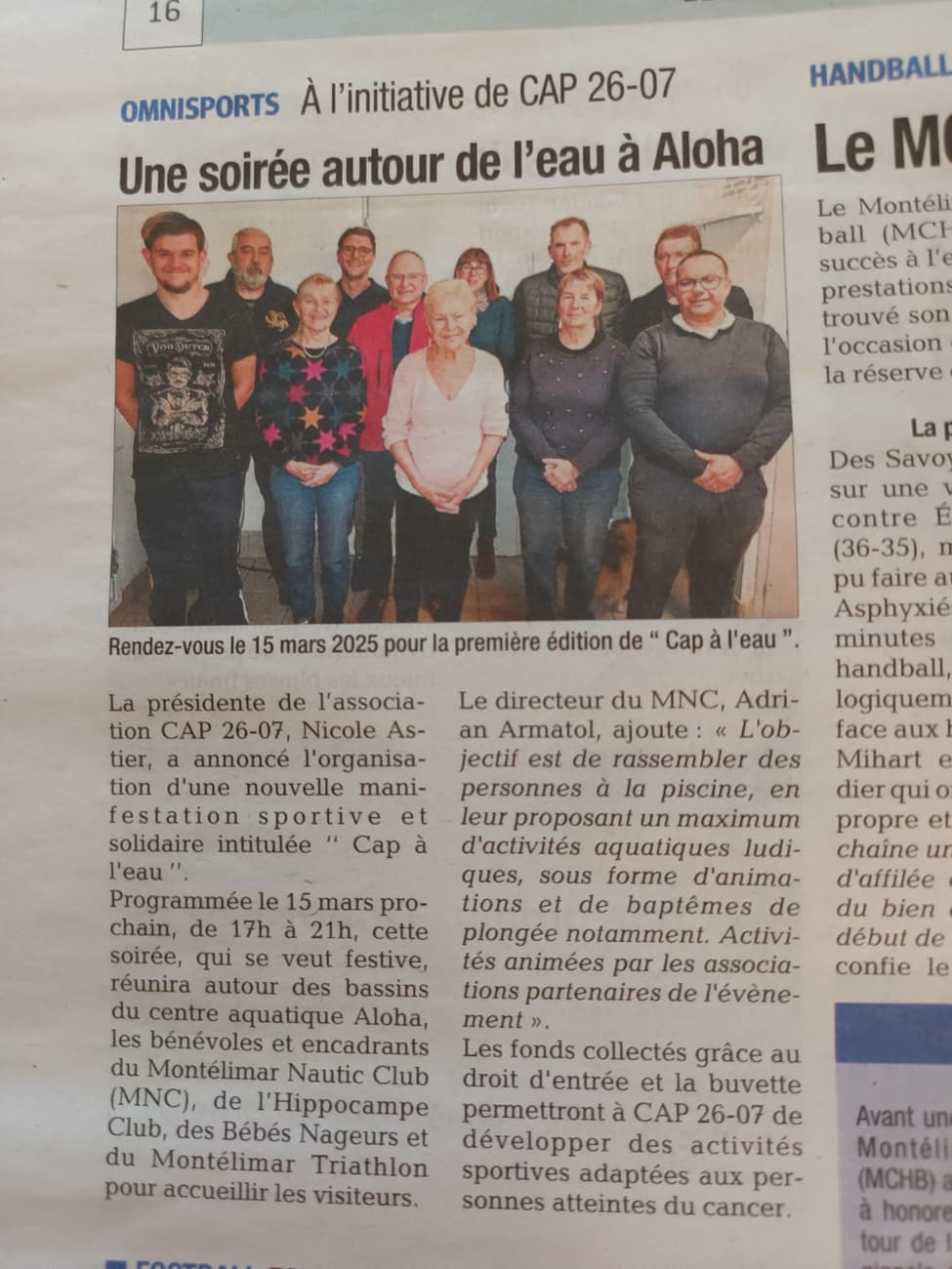 1ère édition de CAP à l’Eau